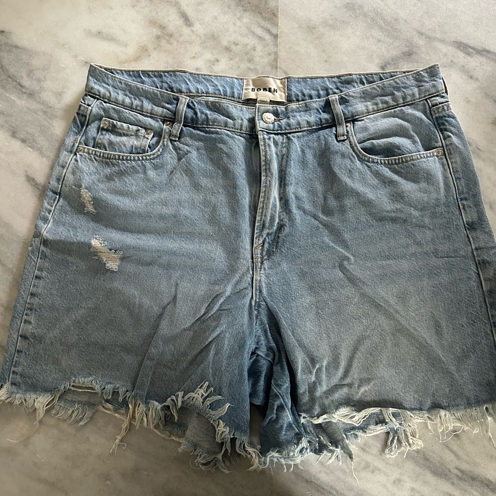 Boden Bermuda Blue Denim Shorts